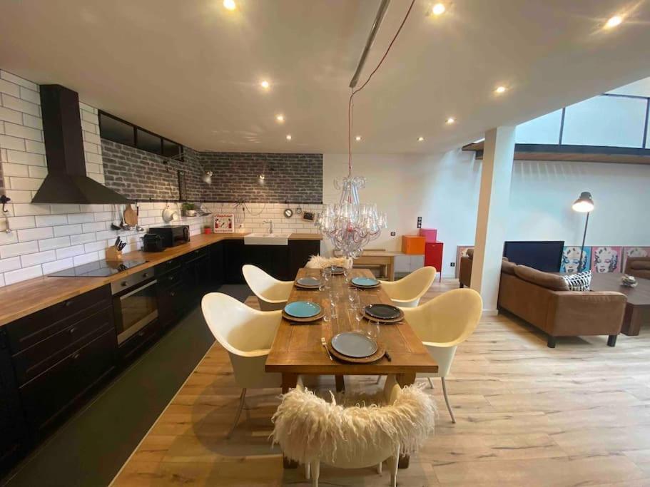 Rare ! Loft Atypique Centre-Ville Parking Jardin 랭스 외부 사진